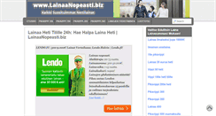 Desktop Screenshot of lainaanopeasti.biz