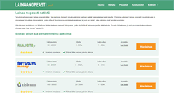 Desktop Screenshot of lainaanopeasti.net